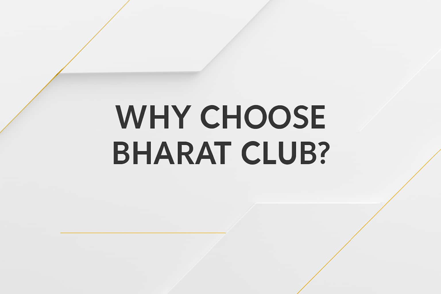 Why Choose Bharat Club? Interface