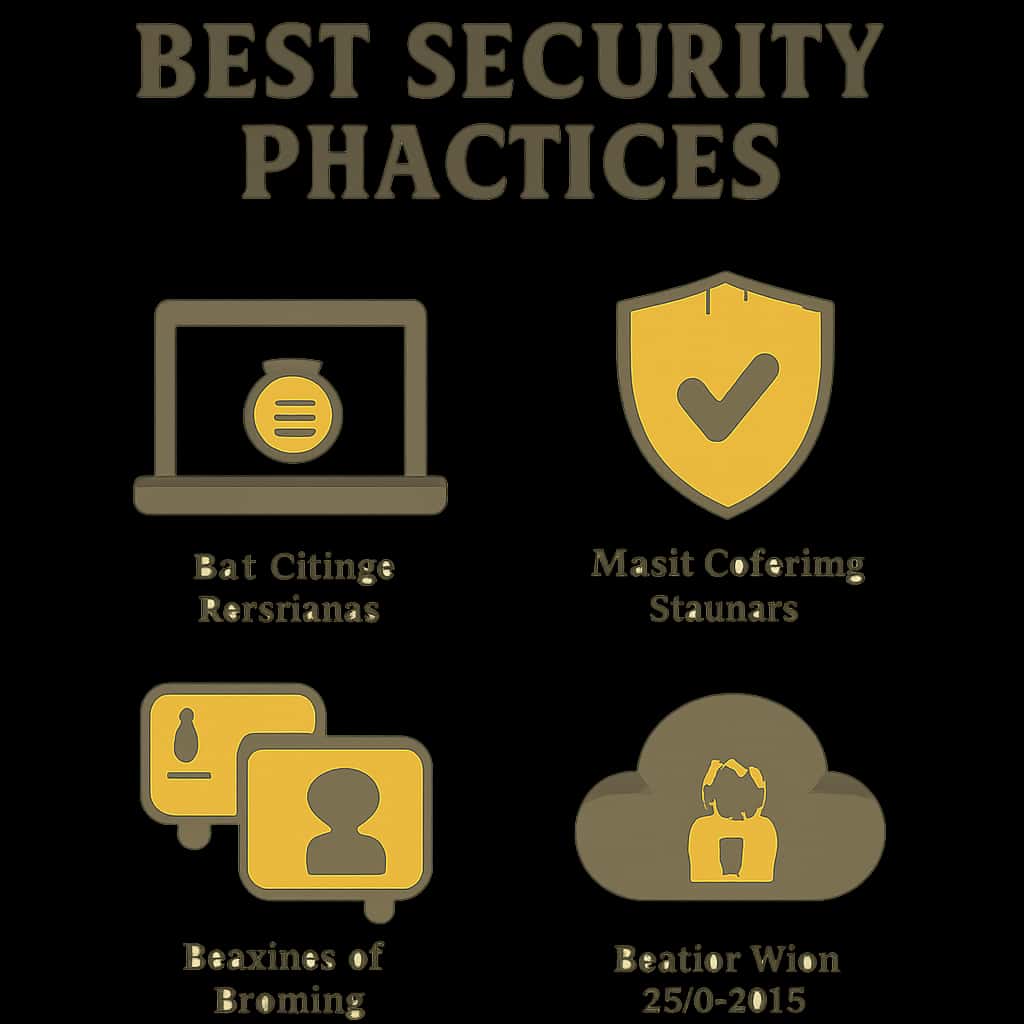 An educational diagram outlining security practices for Bharat Club.