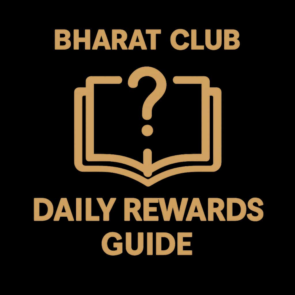 A minimalistic badge representing the Bharat Club Daily Rewards Guide.