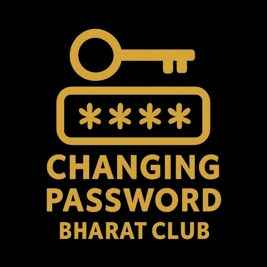 Icon for Changing Password Bharat Club guide.