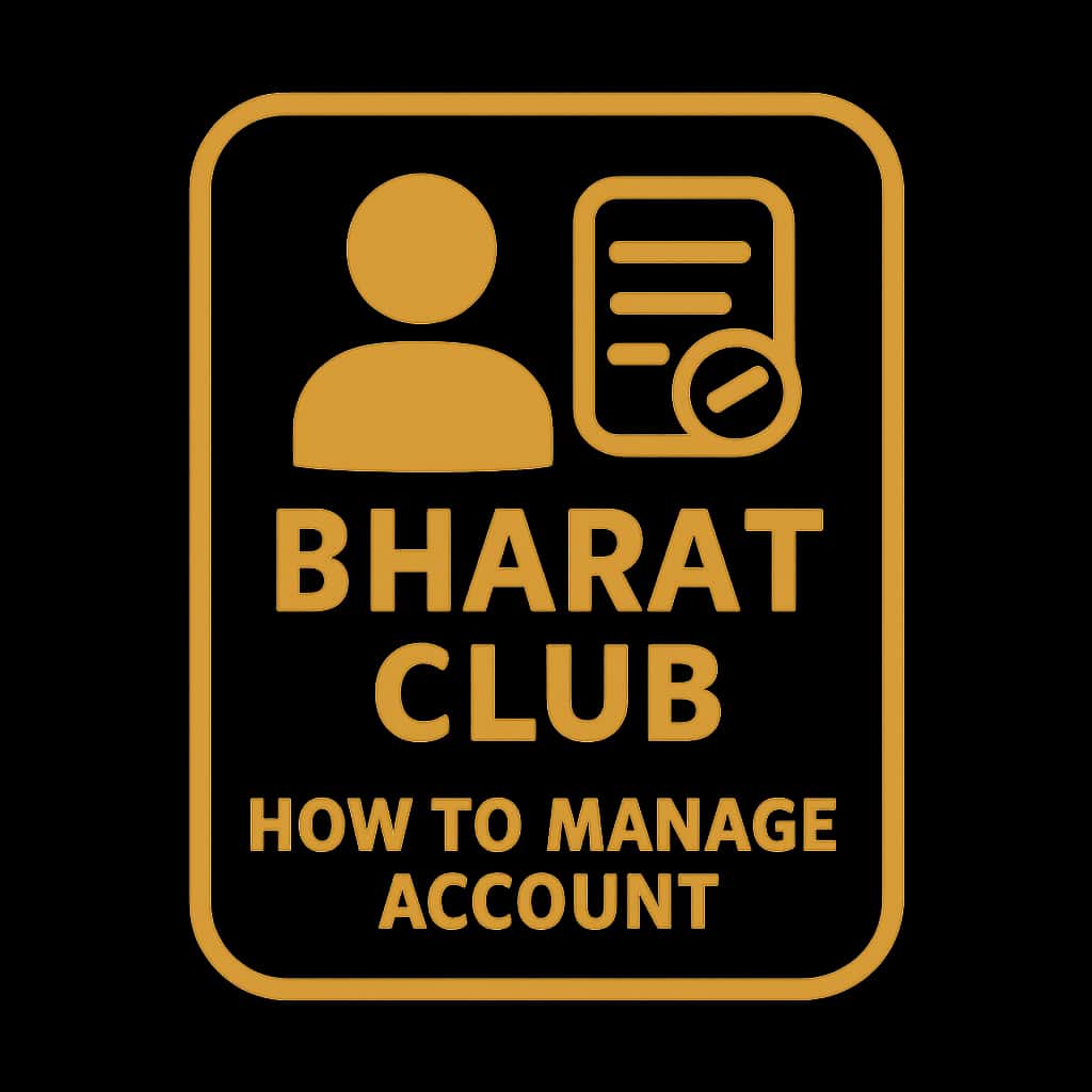 A badge representing management of the Bharat Club account.