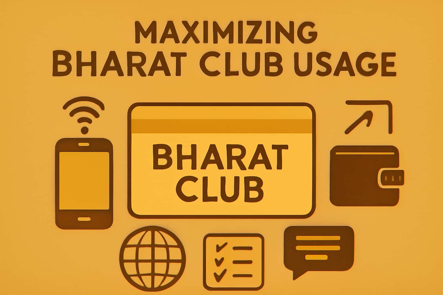 A futuristic representation of maximizing usage in Bharat Club, highlighting its community features.