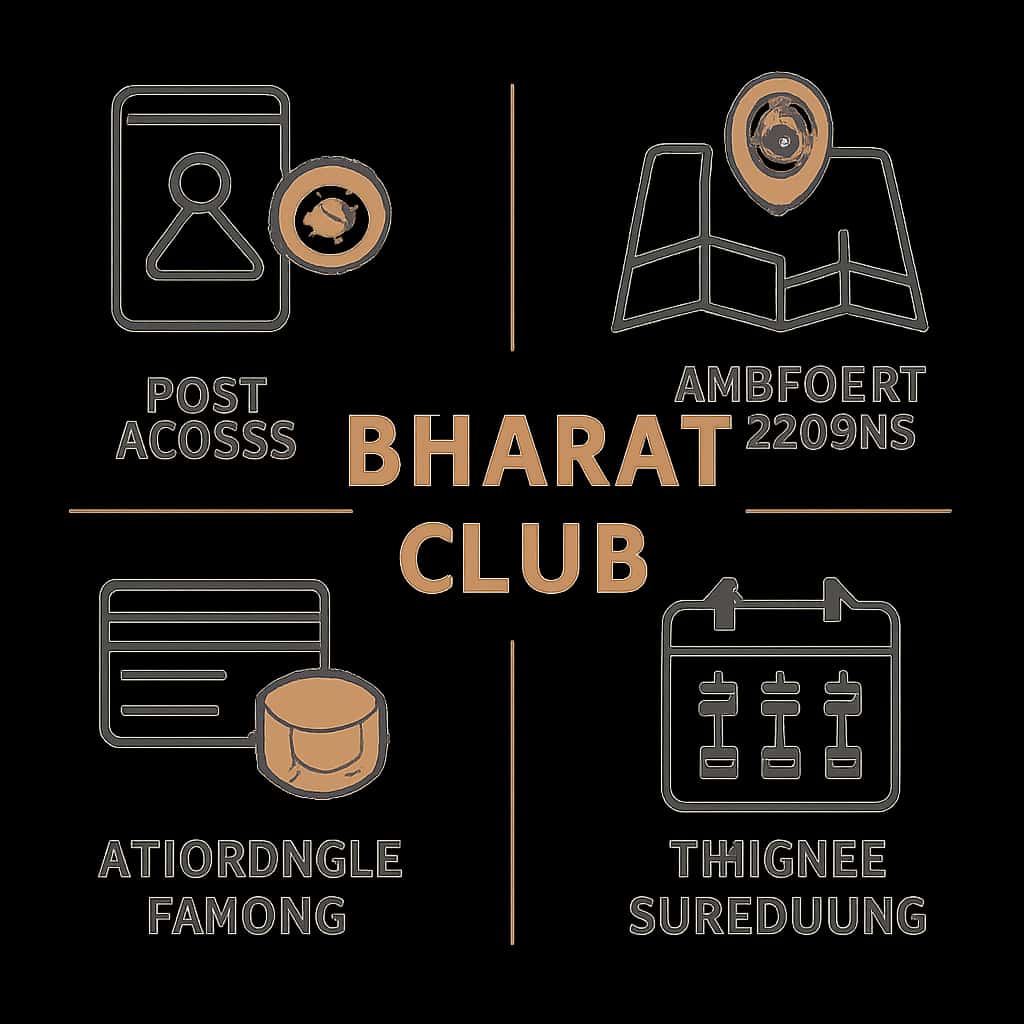 An infographic detailing the features of Bharat Club for better user engagement.