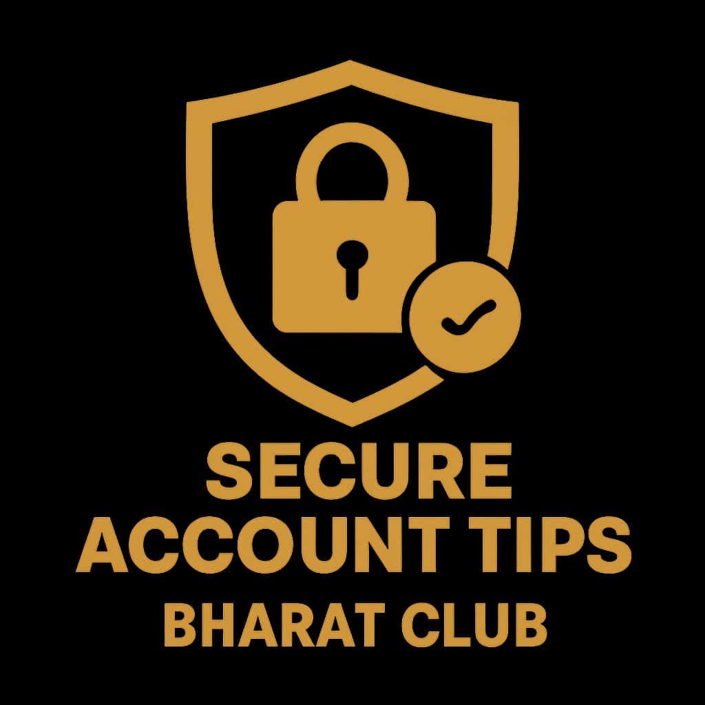 An icon representing security tips for Bharat Club accounts.