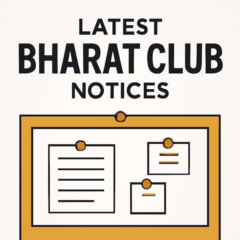 An educational diagram regarding Bharat Club Notices.